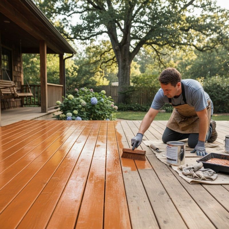 Wood Deck Staining Service